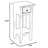  End Table With Drawer And Shelf, Farmhouse Cottage Style Small Side Table For Living Room Or Bedroom, Fully Assembled Solid Wood Accent Table
