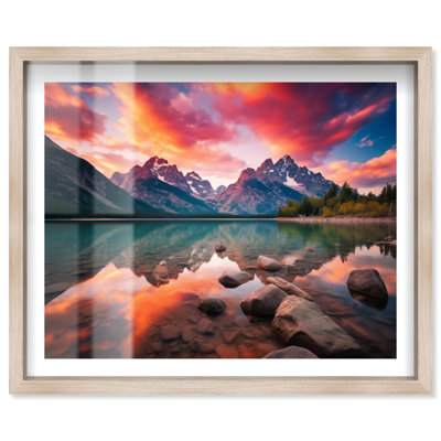 «Sunrise Peak Reflection Travel», reproduction d'ombre par Notoriart