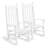 Kids White Solid Wood Rocking Chair