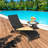 Outdoor Metal Chaise Lounge