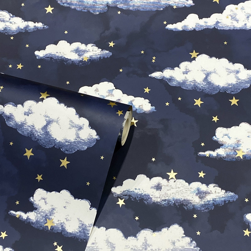 Zeno Navy Starry Skies Wallpaper