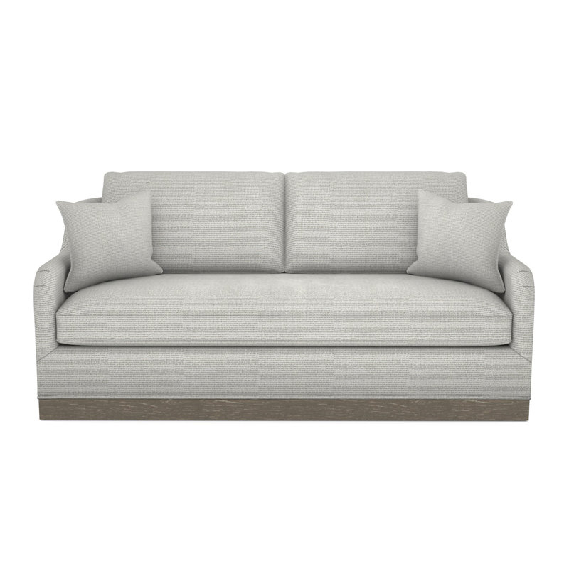 Fisher Plinth Base Bench Seat Mid Sofa, Hampton, Navada Snow