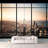 Grid City View Window View Wall Mural-75333283