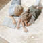 Tapis lavable boho 10 pi x 14 pi à motif de médaillon lavable et antidérapant à poils longs pour le bureau de la salle à manger, beige-50373715-50373718