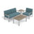 Travira Square Tekwood Outdoor Side Table-679304346
