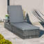 195cm Long Reclining Single Chaise with Cushions