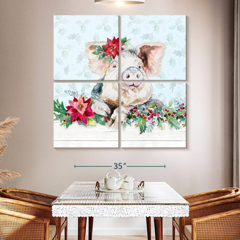 Brampt Holiday Little Piggy, 50" H x 50" W