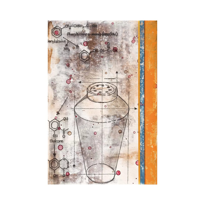 Shaker Chemical Reaction I by Taylor Smith - Wrapped Canvas Print, 30.48 cm H x 45.72 cm W