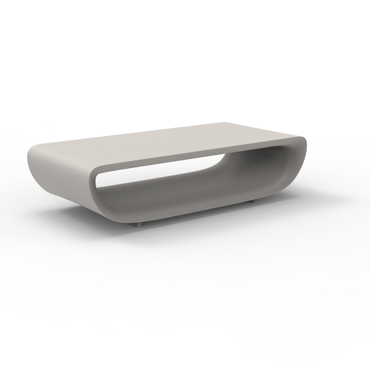 Bum Bum 58" Patio Table, Taupe