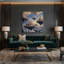 «Sci Fi Floating Island Metropolis», art mural sur toile grise-1912341944
