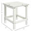 Table de bout d'extérieur pour terrasse, balcon, porche - porche blanc 15 po Weather