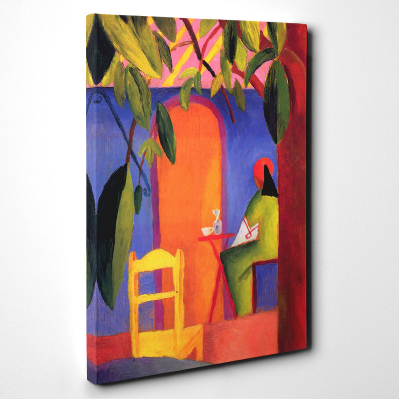 August Macke Wrapped Canvas Painting, 50cm H x 35cm W