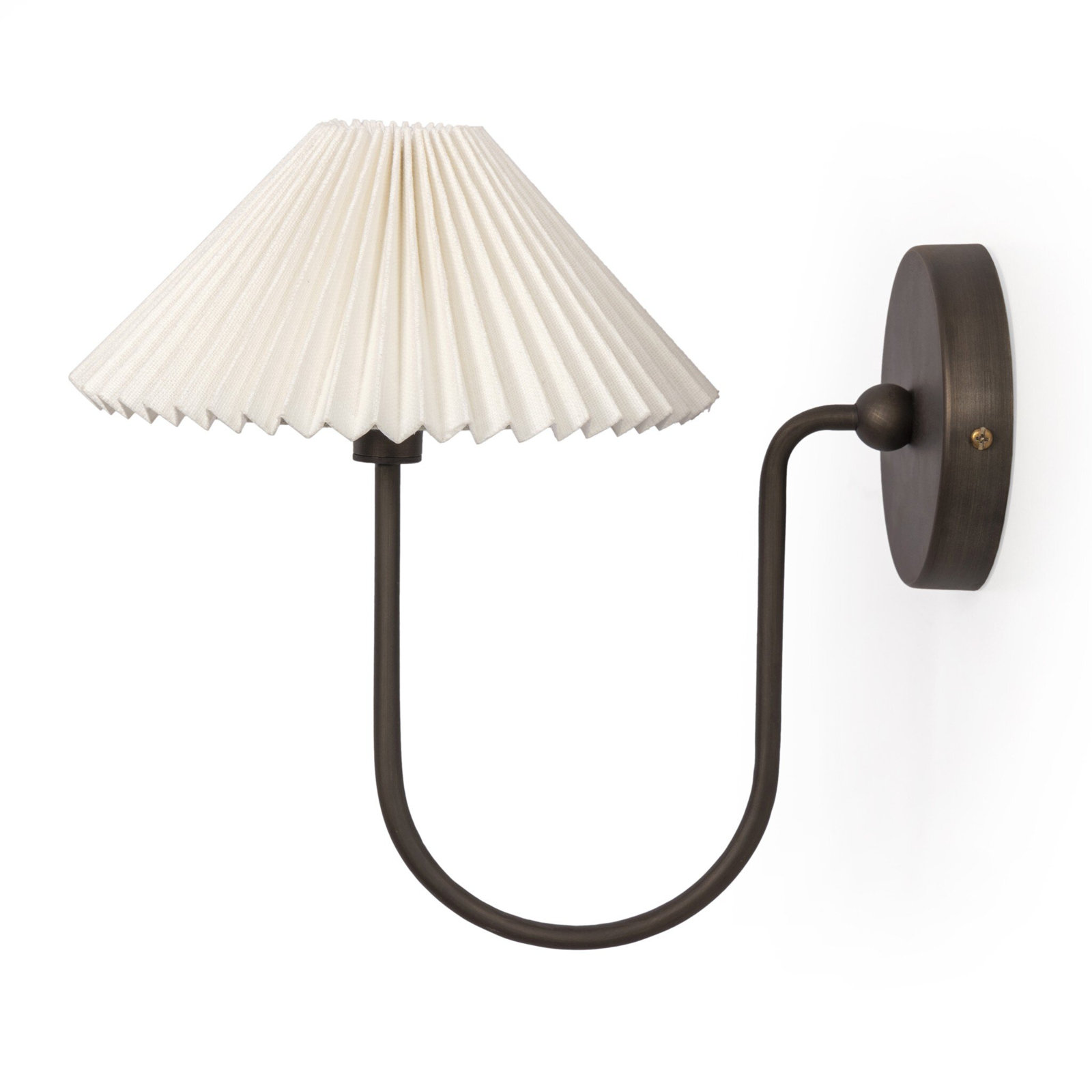 Single Light Iron Dimmable Armed Sconce