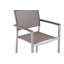 Ensemble de salle à manger et salon d'extérieur 17 pièces Aynura - Mobilier de patio en aluminium argent anodisé avec table de salle à manger, chaises empilables, ensemble de canapé et 6 chaises longues inclinables - gris