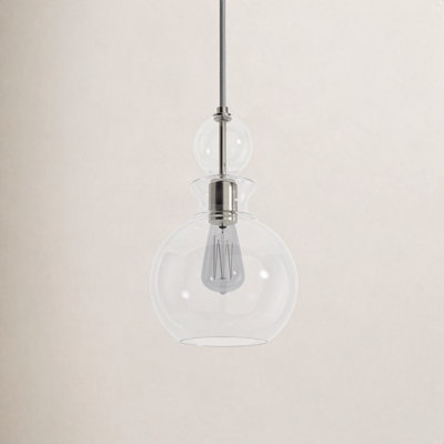 Theron Single Light Glass Dimmable Pendant