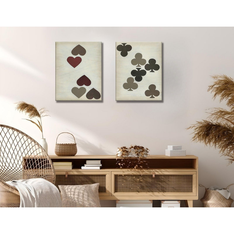 Stunning Decorative Canvas Paintings (2 Pieces), 11.8 x 15.7 inches Each | 50% Cotton / 50% Polyester, Digital Printing on Canvas | Elegant Wooden Frame (0.8 x 1.2 inches) | Perfect for Home Decor & Art Enthusiasts