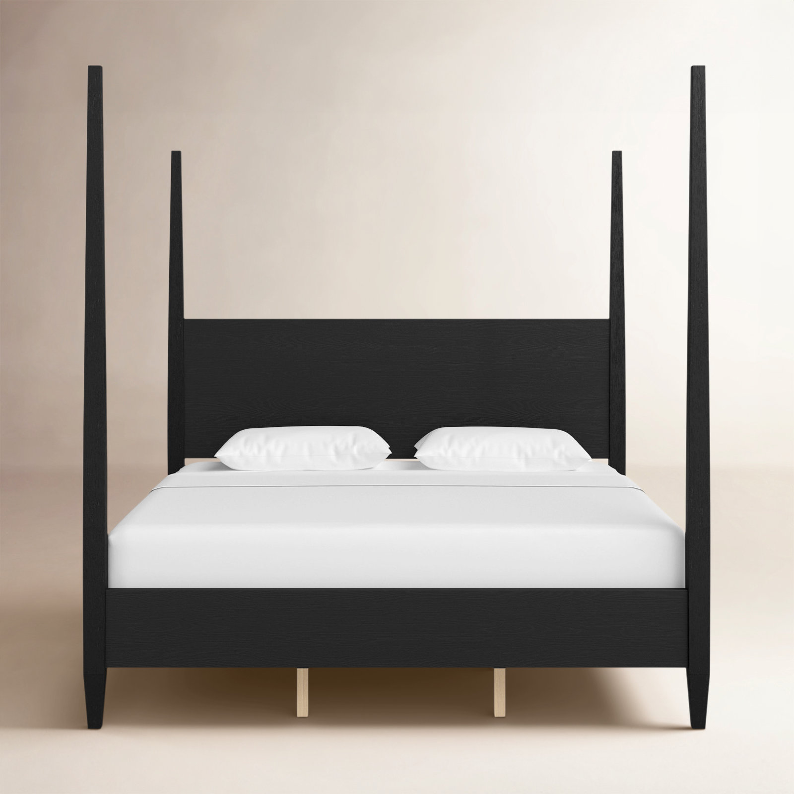 Mya Four Poster Bed, Black, King