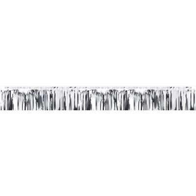 Bannière à franges métalliques 7,5 po x 5 pi, paquet de 12