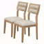 Ensemble de salle à manger 6 pièces de style classique et traditionnel, comprenant une table de salle à manger, 4 chaises rembourrées et un banc-257128658-257128653