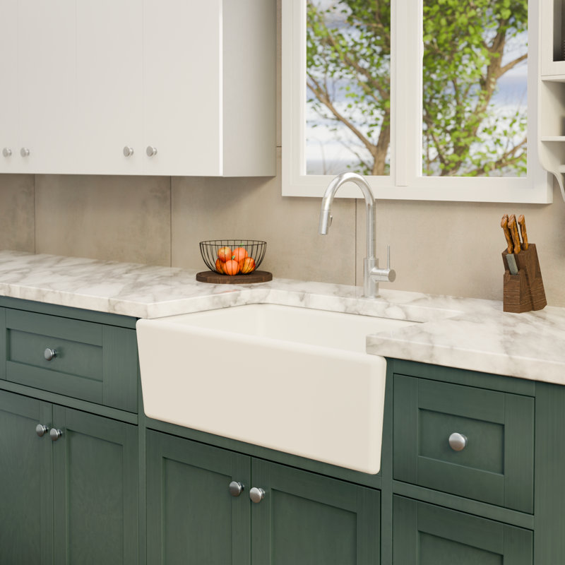 Edgware 33'' W Single Bowl Fireclay Farmhouse Kitchen Sink