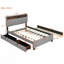 Upholstered Platform Bed with Storage Headboard-725558686