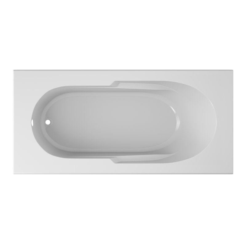 Signature® 72" x 36" Drop In Bathtub, White