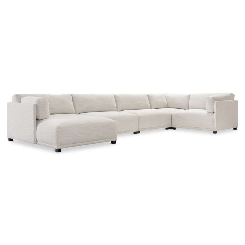 Bernhardt Parker 5-Piece Left Facing Fabric Sectional, Left Hand Facing