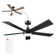 52 in. Matte Black LED Light Ceiling Fan with Remote Control and Reversible Blades