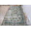 Tapis vert antique en laine Boho pour salle à manger - Style turc Oushak authentique 2921