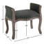 Banc vintage rembourré en tissu-436635970