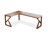  Walnut L-Shaped Solid Wood desks-108609705-108609709
