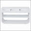 Console moderne incurvée avec 3 tiroirs à fermeture en douceur et 2 tablettes ouvertes, base en bois massif, table de vestibule pour vestibule, blanc-130085138-130085139-130085133