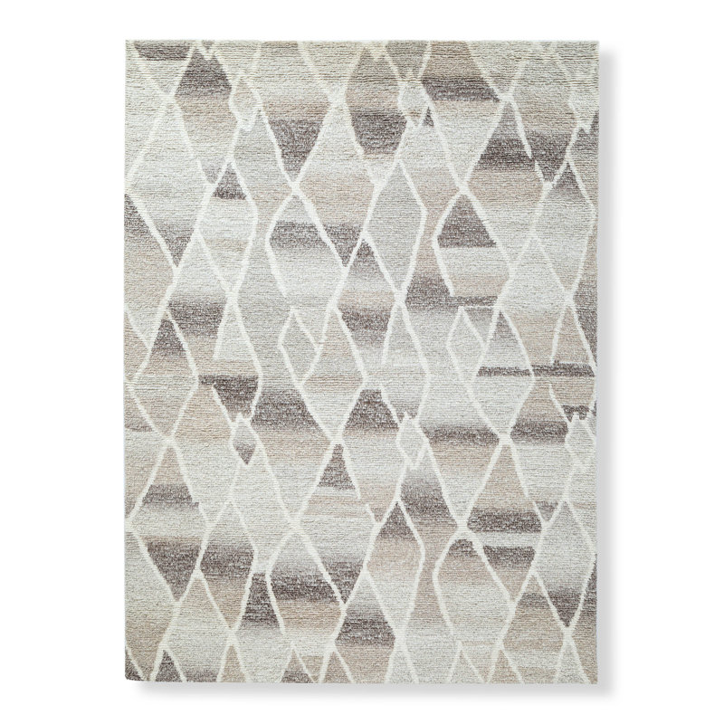 Tapis naturel en laine touffeté à la main, Rectangle 12 pi x 15 pi