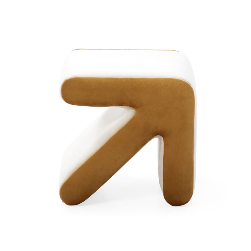 Tabouret en velours fait à la main - Banc à chaussures à multiples facettes Repose-pieds Repose-pieds Table basse Décoration de la maison Peau - Chambre à coucher Salon