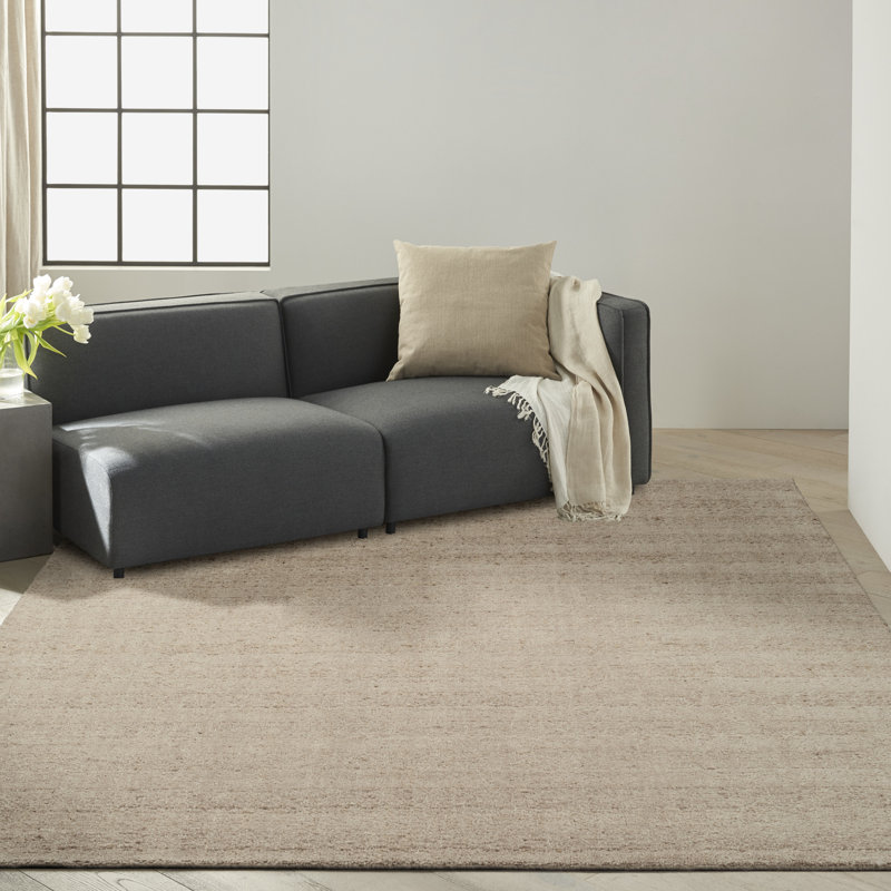 Tapis beige Calvin Klein CK043 9 pi 9 po x 13 pi 9 po, Beige, Rectangle 9 pi 9 po x 13 pi 9 po