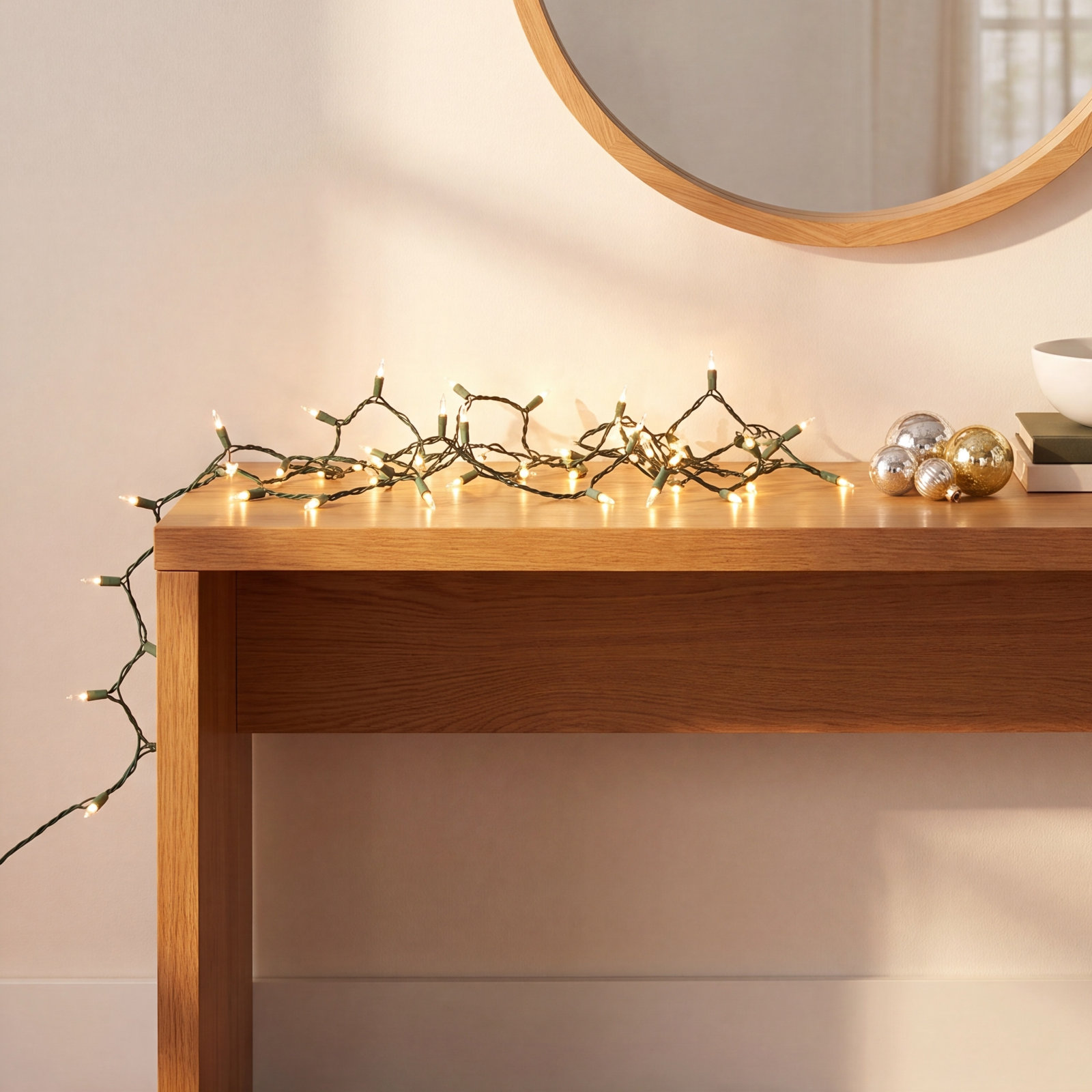 25.5' Steady LED String Lights, Cool White
