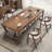 Tan Rectangular Solid Wood desk-1384358576