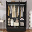 Armoire penderie 74 po avec 2 tiroirs et 2 tablettes-1622580274