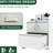2 Drawer White Steel Horizontal Filing Cabinet, Build, Adjustable Hanging Bar, - Tip Design Metal Lateral Cabinet For Office, Cold Rolled Steel, Smooth Movement, Bearing Rails-1739719357