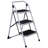 Convallaria 3 - Step Iron Lightweight Folding Step Stool