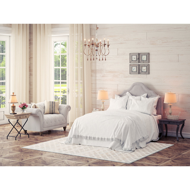 Housse de coussin carré et insert, Ivoire, 24 po