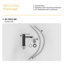Robinet de lavabo de salle de bain à poignée simple certifiée CUPC de 7,11 po d'Uniwa (finition noir mat)