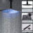 Rain Fixed Shower Head 2.5 GPM GPM