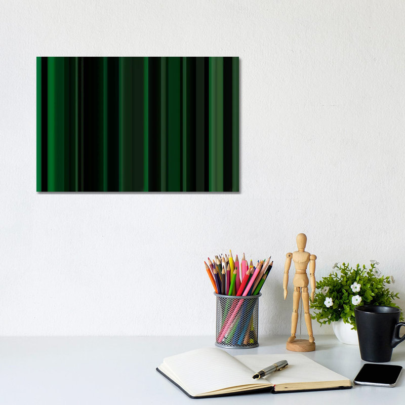 Dark Matrix Green by Latitude Run - Wrapped Canvas Gallery-Wrapped Canvas Giclée, 20.32 cm H x 30.48 cm W