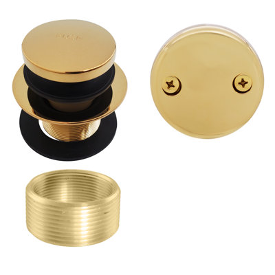 Drain de baignoire Universal Tip-Toe avec trop-plein à 2 trous