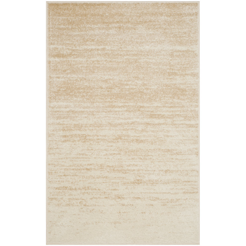 Hornsey Hooked Champagne/Cream Rug, Rectangle 91 x 152 cm