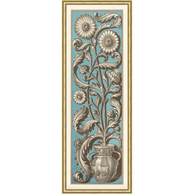 Blue Floral Motif 1 Print