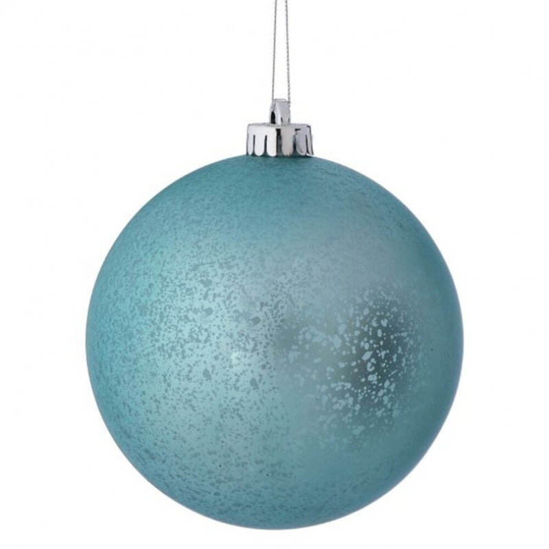 Ornement boule de mercure mat 140Mm Vp, Bleu aqua