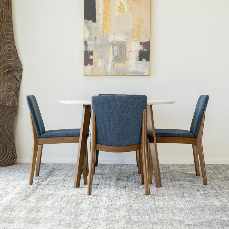 Ensemble repas pour 4 personnes Ailston, Bleu