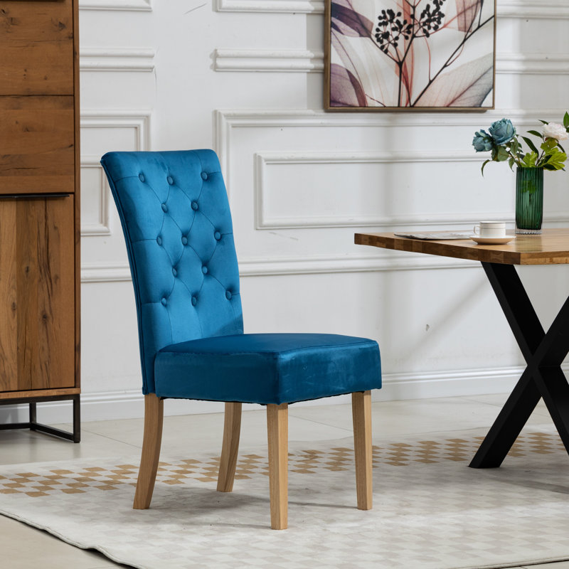 Lassen Upholstered Dining Chair, Blue